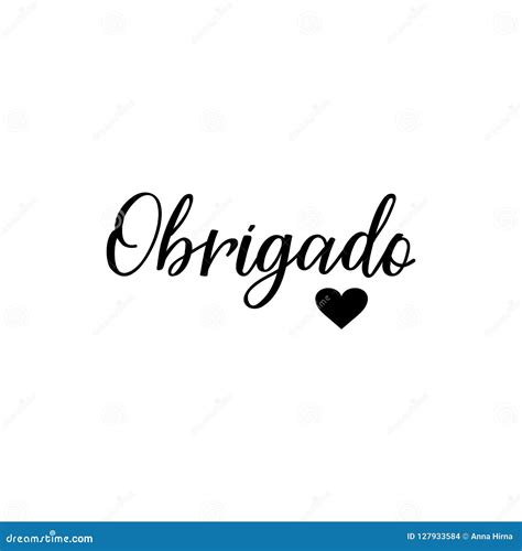 obrigado translation in English .